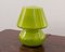 Vintage Italian Green Mushroom Lamps in Murano Glass, Set of 2, Image 12