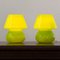 Lámparas en forma de hongo italianas vintage de cristal de Murano. Juego de 2, Imagen 3