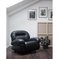 Set of Italian Leather Armchairs in the style of Mario Bellini, 1970s 5