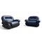 Set of Italian Leather Armchairs in the style of Mario Bellini, 1970s 8