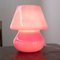 Vintage Italian Fuchsia Mushroom Lamps in Murano Glass, Set of 2 10