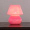 Vintage Italian Fuchsia Mushroom Lamps in Murano Glass, Set of 2, Image 7