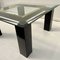 Square Black-Coated Brass Side Tables with Glass Table Tops, Set of 2 8