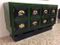 Green & Black French Art Deco Sideboard, 1930s, Image 4