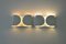 Lampade da parete Foglio bianche attribuite a Tobia & Afra Scarpa per Flos, anni '60, set di 2, Immagine 4