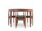 Mid-Century Modern Scandinavian Dining Table and Chairs in Teak attributed to Hans Olsen from Frem Røjle, 1964, Set of 5 7