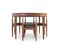 Tavolo da pranzo Mid-Century moderno con sedie in teak attribuiti a Hans Olsen di Frem Røjle, Scandinavia, 1964, set di 5, Immagine 7