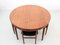 Mid-Century Modern Scandinavian Dining Table and Chairs in Teak attributed to Hans Olsen from Frem Røjle, 1964, Set of 5, Image 1