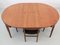 Mid-Century Modern Scandinavian Dining Table and Chairs in Teak attributed to Hans Olsen from Frem Røjle, 1964, Set of 5 3