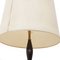 Floor Lamp in Wood and Brass with Fabric Diffuser, 1950s 2