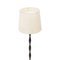 Floor Lamp in Wood and Brass with Fabric Diffuser, 1950s, Image 5