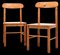 Scandinavian Chairs in Pine by Rainer Daumiller, 1970s, Set of 2 1