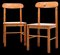 Scandinavian Chairs in Pine by Rainer Daumiller, 1970s, Set of 2, Image 1