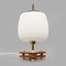 Table Lamp in Brass and Opaline Glass, 1950s 5