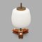 Table Lamp in Brass and Opaline Glass, 1950s 2