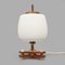 Table Lamp in Brass and Opaline Glass, 1950s 1