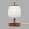 Table Lamp in Brass and Opaline Glass, 1950s, Image 1