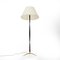 Floor Lamp with Brass Base and Parchment Lampshade, 1950s 2