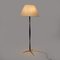 Floor Lamp with Brass Base and Parchment Lampshade, 1950s, Image 9