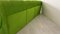 Sofá modular de terciopelo de canalé verde, años 70. Juego de 5, Imagen 3