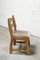 Dining Chairs in Wood and Fabric attributed to Guillerme Et Chambron, 1950s, Set of 6 2