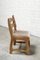 Sedie da pranzo in legno e tessuto attribuite a Guillerme Et Chambron, anni '50, set di 6, Immagine 2
