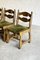Dining Chairs in Wood and Fabric attributed to Guillerme Et Chambron, 1950s, Set of 6, Image 2
