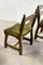 Guillerme Et Chambron zugeschriebene Esszimmerstühle aus Holz & Stoff, 1950er, 6 . Set 5
