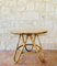 Mid-Century Bamboo and Rattan Side Table, 1960s, Image 1