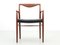 Scandinavian Armchair in Teak and Leather, 1960s, Image 2