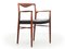 Fauteuil Scandinave en Teck et Cuir, 1960s 1