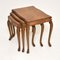 Nesting Tables in Burr Walnut, 1930s, Set of 3, Image 3