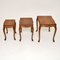 Nesting Tables in Burr Walnut, 1930s, Set of 3, Image 4