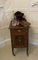 Antique Victorian Mahogany Marquetry Inlaid Bedside Cabinet, 1880s 2