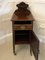 Antique Victorian Mahogany Marquetry Inlaid Bedside Cabinet, 1880s 9
