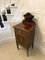 Antique Victorian Mahogany Marquetry Inlaid Bedside Cabinet, 1880s 3
