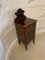 Antique Victorian Mahogany Marquetry Inlaid Bedside Cabinet, 1880s, Image 6