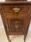 Antique Victorian Mahogany Marquetry Inlaid Bedside Cabinet, 1880s, Image 5
