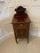 Antique Victorian Mahogany Marquetry Inlaid Bedside Cabinet, 1880s 7