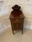 Antique Victorian Mahogany Marquetry Inlaid Bedside Cabinet, 1880s, Image 7
