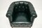 Antique Swedish Leather Club Armchair, 1900s, Image 8