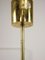 Mid-Century Modern Italian Brass and Opaline Chandelier, Image 15