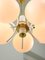 Mid-Century Modern Italian Brass and Opaline Chandelier, Image 9