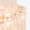 Large Tall Brass and Glass Chandelier from Pure White Lines 7