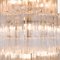 Large Tall Brass and Glass Chandelier from Pure White Lines 3