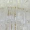 Large Tall Brass and Glass Chandelier from Pure White Lines, Image 5