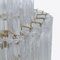 Large Tall Brass and Glass Chandelier from Pure White Lines 8