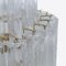 Large Tall Brass and Glass Chandelier from Pure White Lines, Image 8