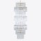 Large Tall Brass and Glass Chandelier from Pure White Lines 1