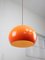 Lámpara colgante Jolly en naranja de Luigi Massoni para Guzzini, años 70, Imagen 2
